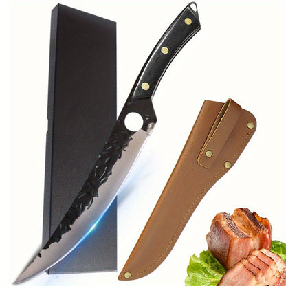 Japanese-Style Boning Knife with Protective Sheath – High-Carbon Stainless Steel for Precision and Durability