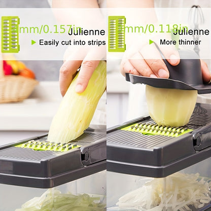 15-in-1 Ultimate Kitchen Companion – Multifunctional Vegetable Chopper, Dicer, Slicer, and Food Processor