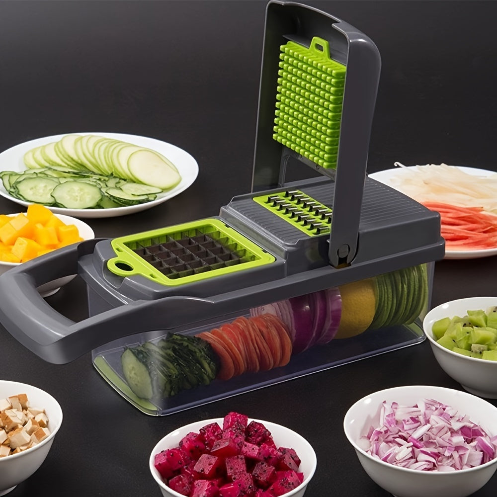 15-in-1 Ultimate Kitchen Companion – Multifunctional Vegetable Chopper, Dicer, Slicer, and Food Processor