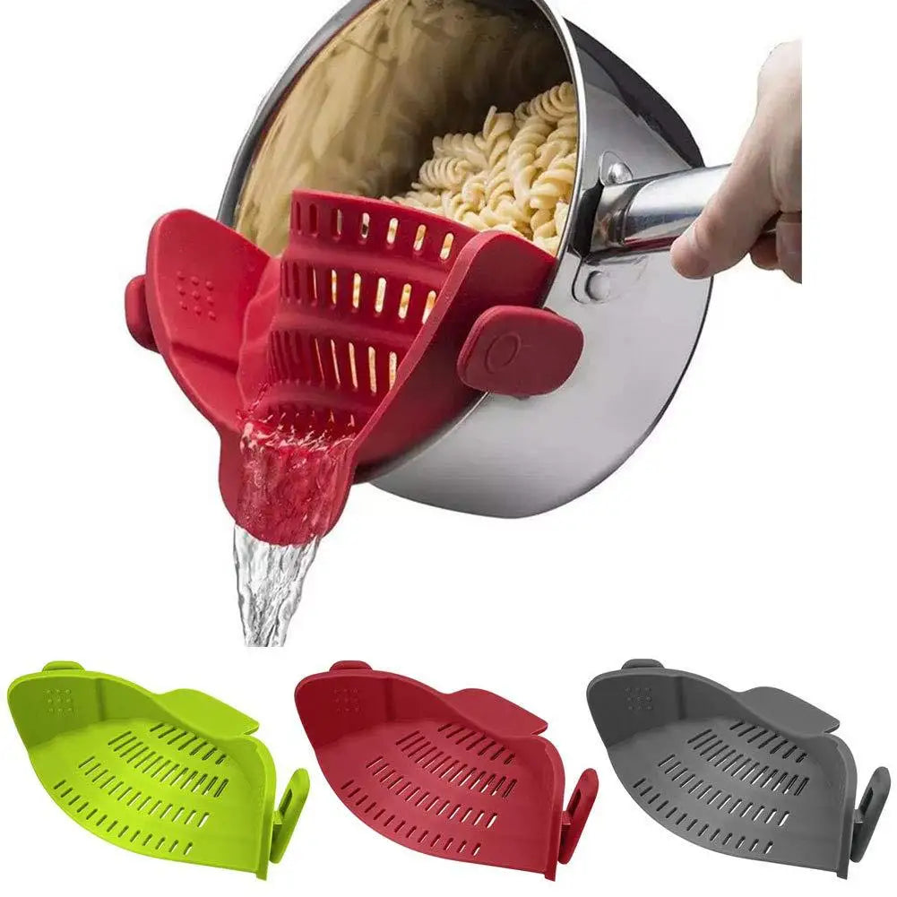 Silicone Clip-On Pan Strainer