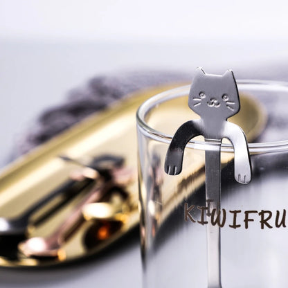 Stainless Steel Cat-Shaped Tea Spoon