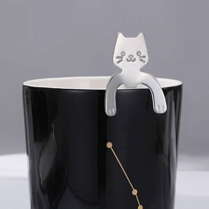 Stainless Steel Cat-Shaped Tea Spoon