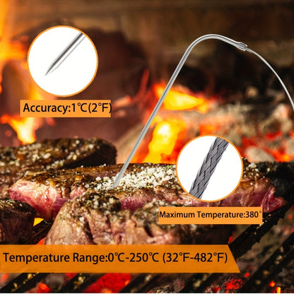 Bluetooth Wireless Meat Thermometer with LCD Digital Probe - Perfect for BBQ, Grilling, and Kitchen Cooking