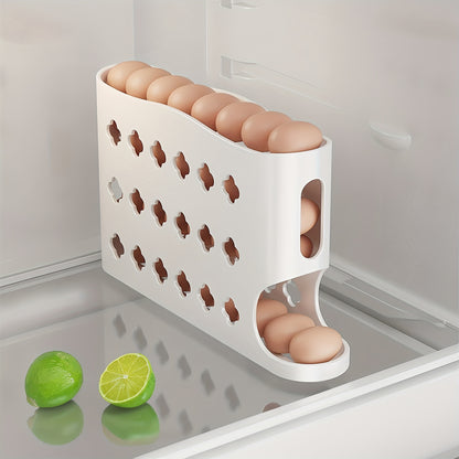 Automatic Rolling Egg Dispenser – Automatic Space-Saving Egg Storage for Refrigerator