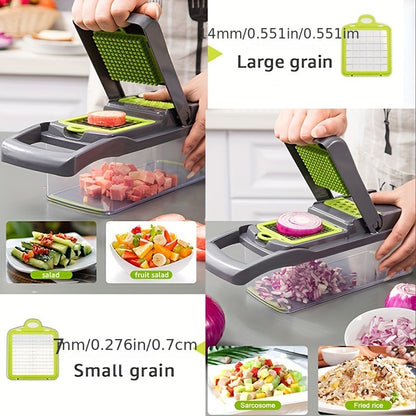 15-in-1 Ultimate Kitchen Companion – Multifunctional Vegetable Chopper, Dicer, Slicer, and Food Processor