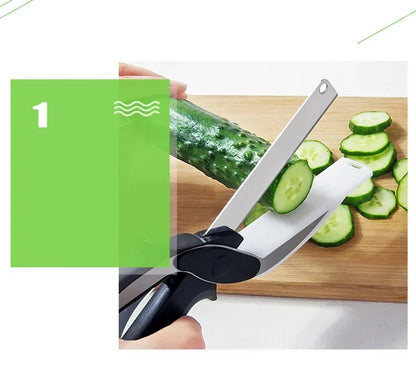 Integrated Cutting Board Scissors