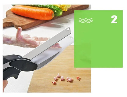 Integrated Cutting Board Scissors