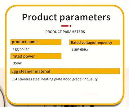 Multifunctional Double-Layer Egg Steamer and Boiler