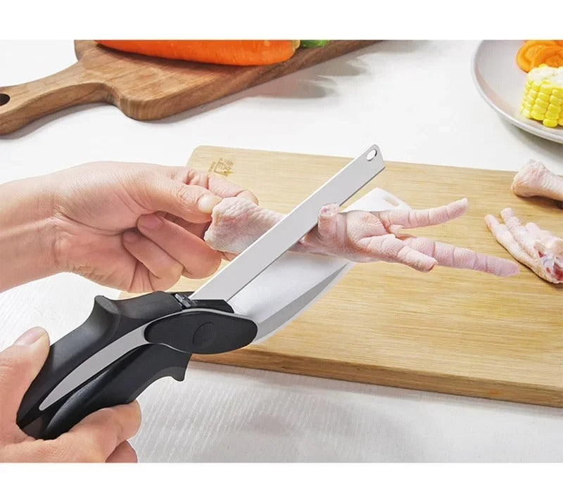 Integrated Cutting Board Scissors