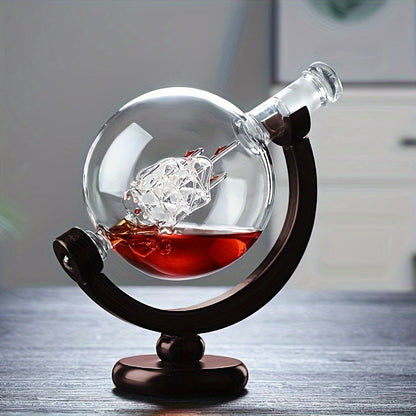 30oz Whiskey Decanter Globe Set with 2 Glasses – Elegant Gift for Whiskey Lovers