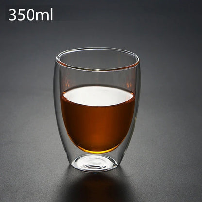 Double Wall Glass Cups – Elegant Desing - Available with or without Handle, 80ml to 450ml