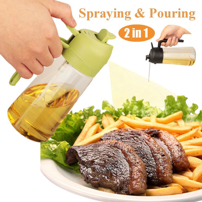 2-in-1 Oil Sprayer & Dispenser – Versatile and Stylish for Your Kitchen