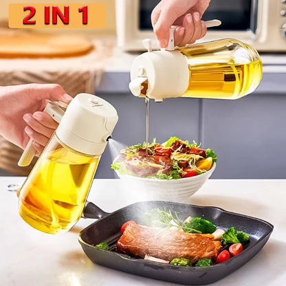 2-in-1 Oil Sprayer & Dispenser – Versatile and Stylish for Your Kitchen