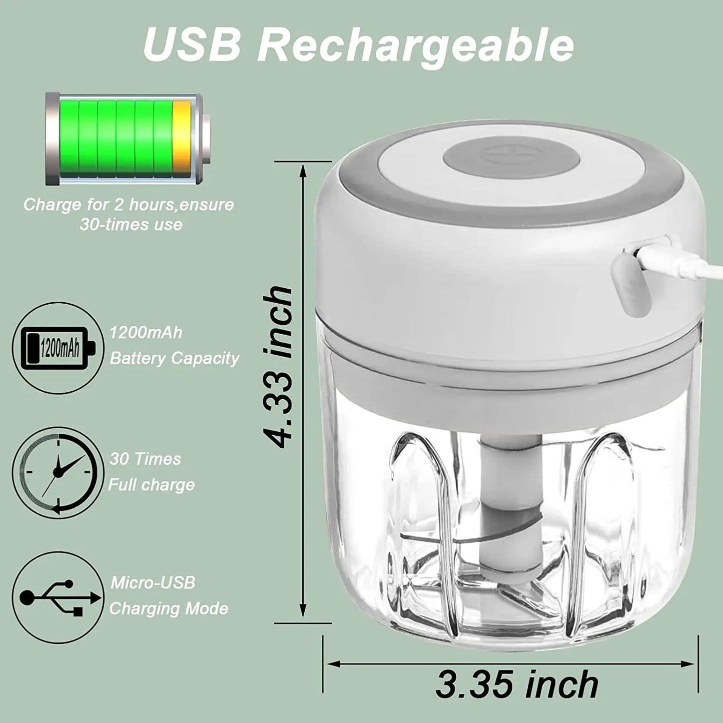 Mini USB Electric Chopper