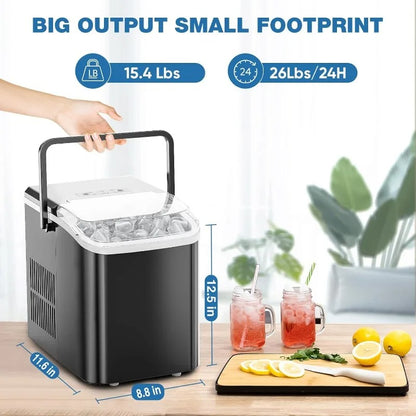 IceMaster Portable Countertop Ice Machine – Quick, Quiet, and Convenient Ice Anytime