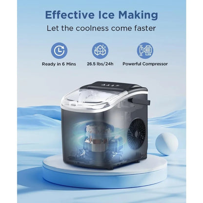 IceMaster Portable Countertop Ice Machine – Quick, Quiet, and Convenient Ice Anytime