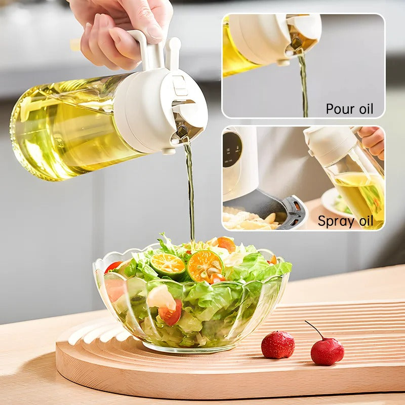 2-in-1 Oil Sprayer & Dispenser – Versatile and Stylish for Your Kitchen