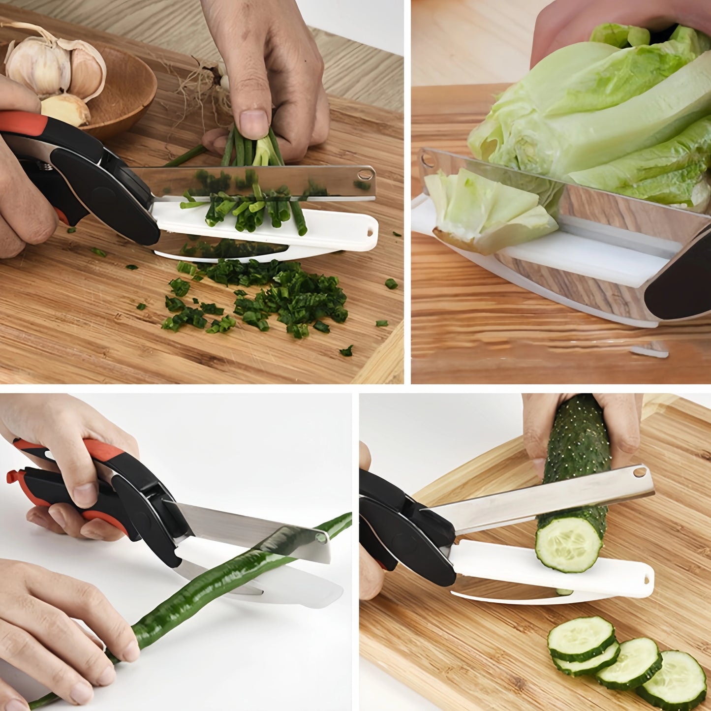 Integrated Cutting Board Scissors