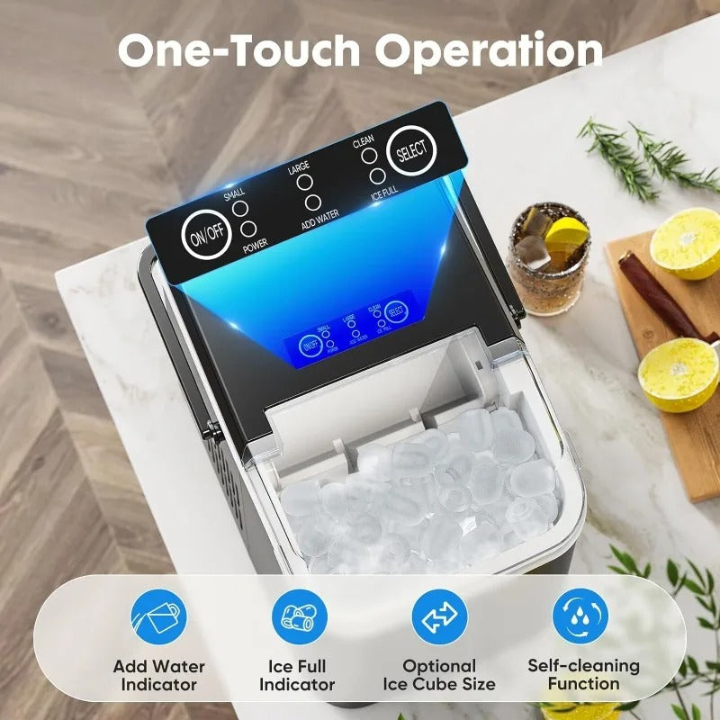 IceMaster Portable Countertop Ice Machine – Quick, Quiet, and Convenient Ice Anytime