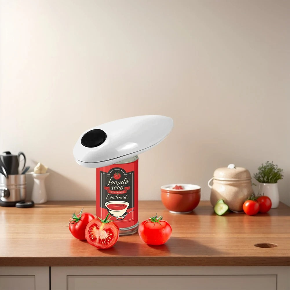 Automatic Electric Can Opener - Hands-Free Operation for Safe, Effortless Can Opening