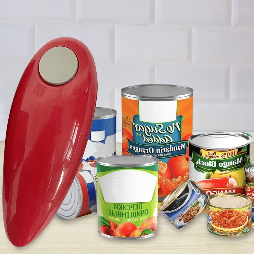 Automatic Electric Can Opener - Hands-Free Operation for Safe, Effortless Can Opening