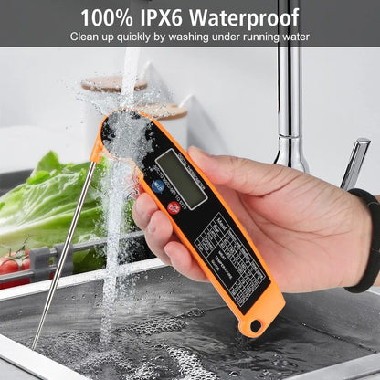 Digital Rechargeable Food Thermometer - Achieve Perfect Cooking Temperatures with Precision