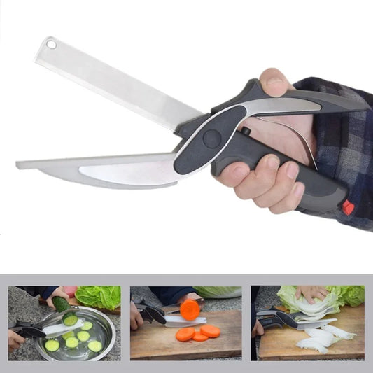 Integrated Cutting Board Scissors